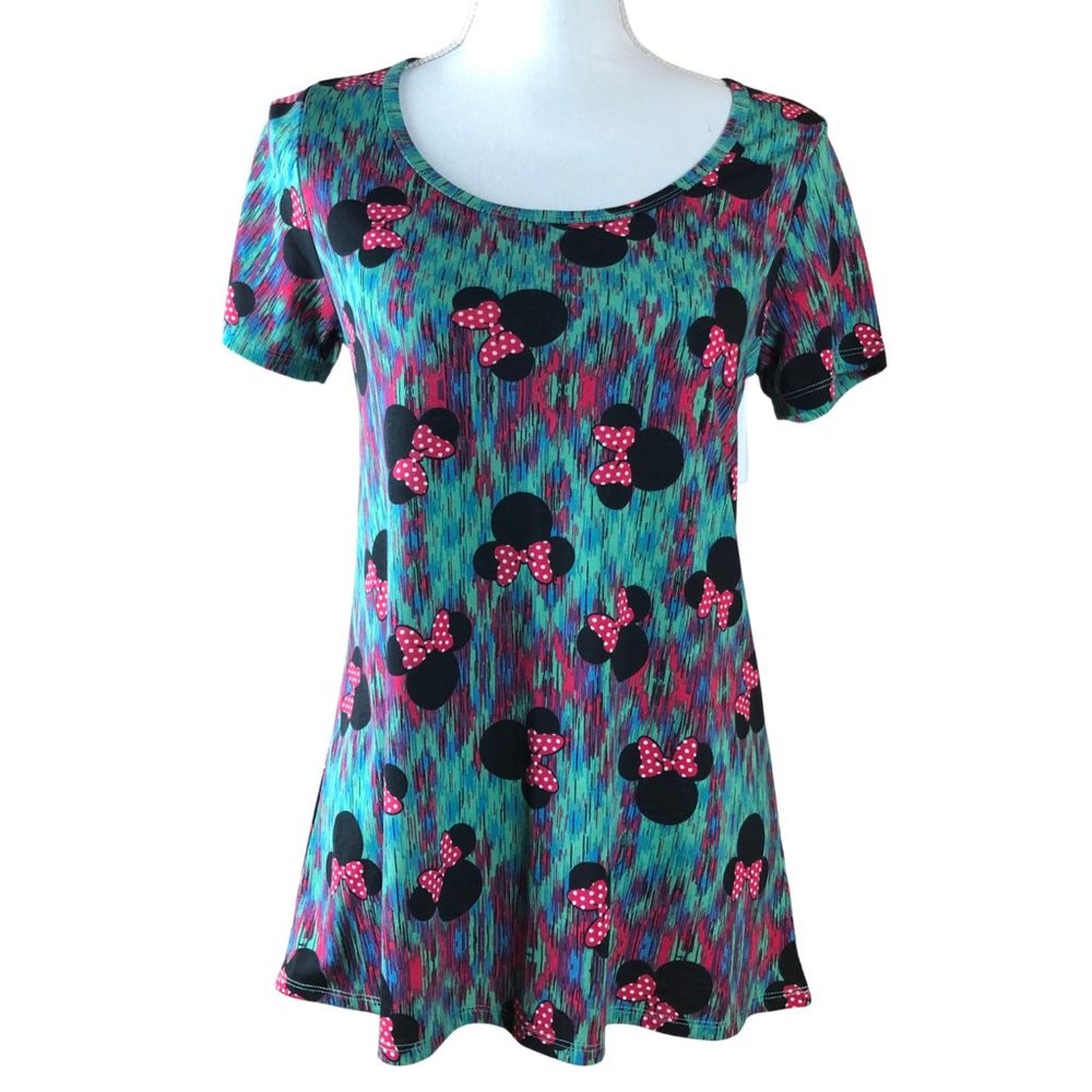 LuLaRoe Disney Size XS Minnie Mouse High Low T-Shirt